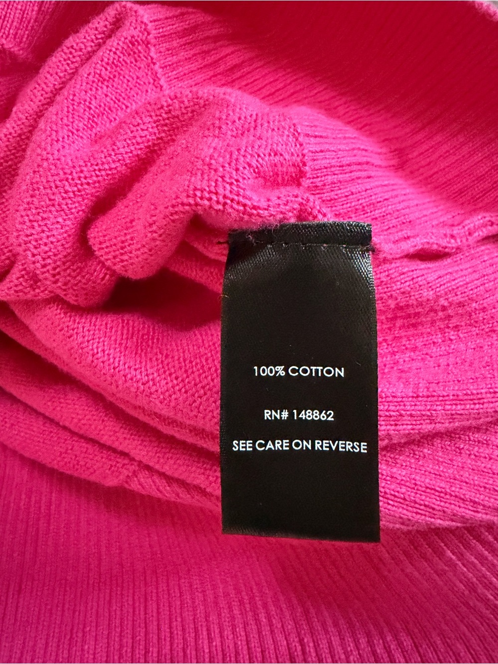 Torrid 1 Plus Size 1X Hot Pink Skull Print Crewneck Sweater Goth Punk Cotton - Picture 7 of 8